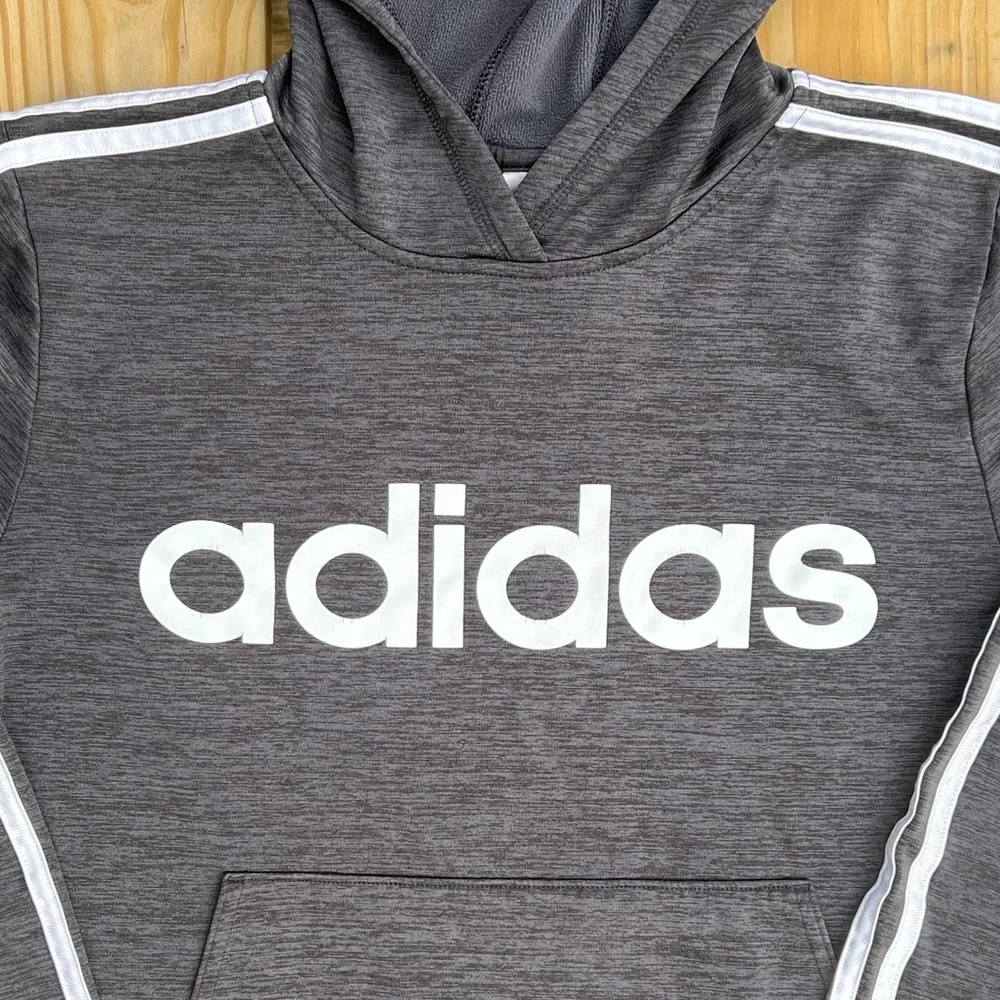 - Adidas L Charcoal Heather Hoodie! VGUC!!
